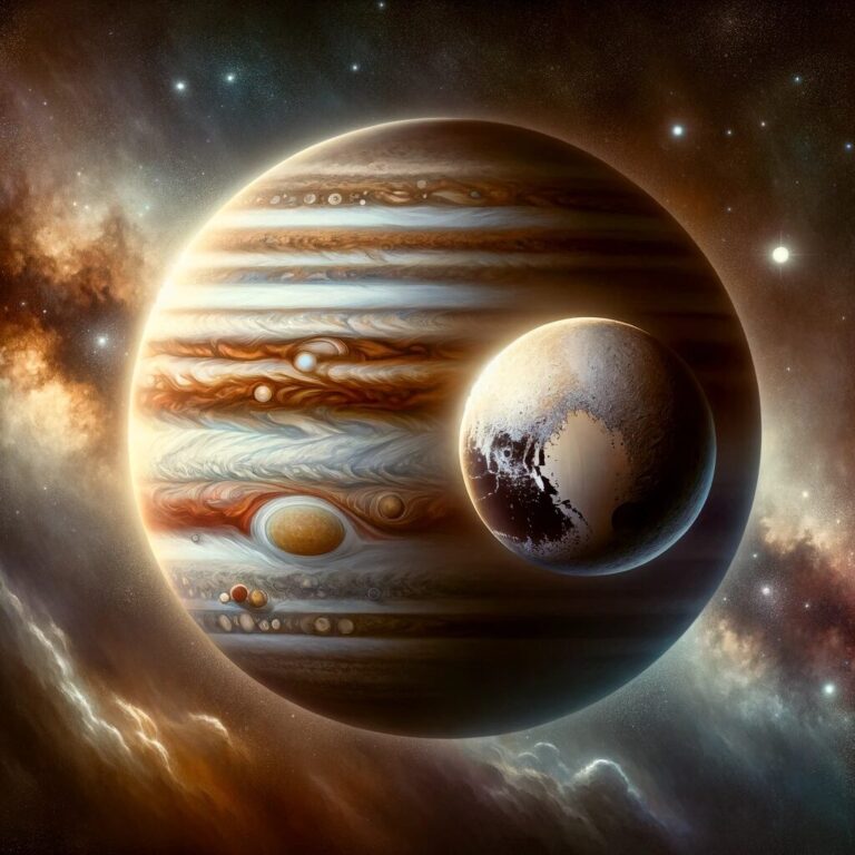 Jupiter v konjunkcii Pluto
