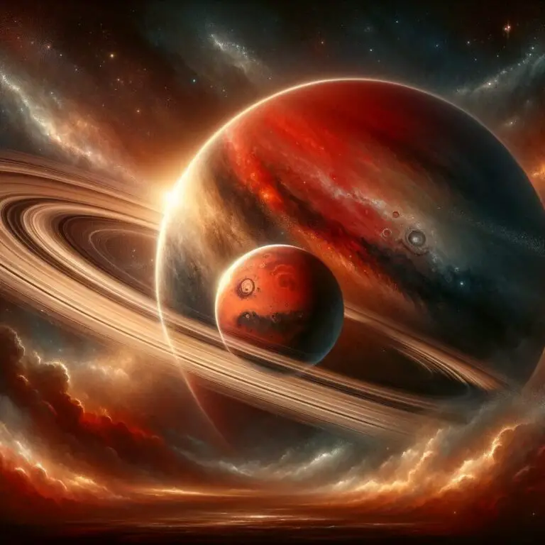Conjunción Marte/Saturno
